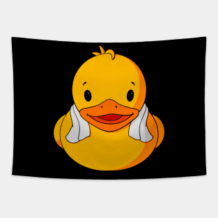 Spa Day Rubber Duck Tapestry