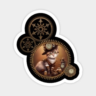 Little steampunk kitten Magnet