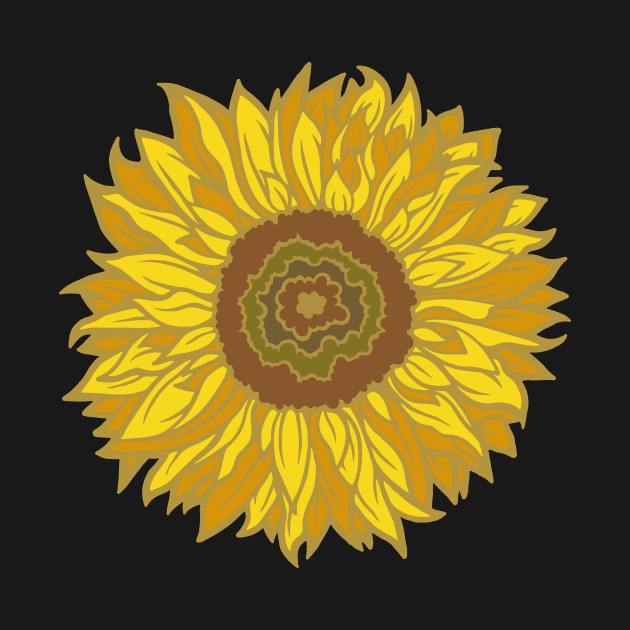 Royal Golden Sunflower by MoodyCarp