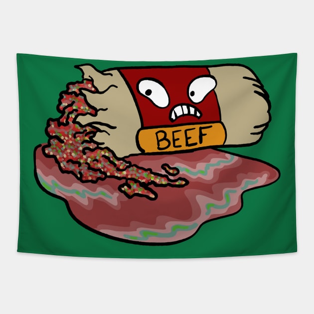 Sad Beef Tapestry by Dylan