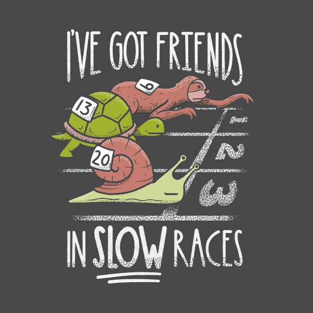 Funny Sloth - I've got friends in slow races by aaronsartroom