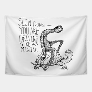 Sloth Says Slow Down Tapestry