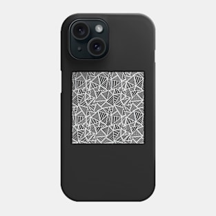 Abstract Lines 2 Grey Phone Case