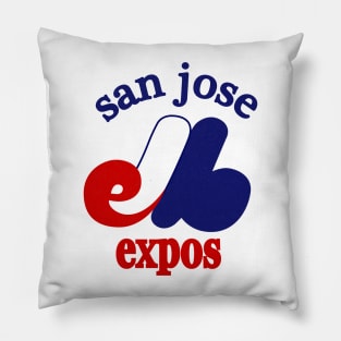 Vintage San Jose Expos Baseball 1982 Pillow