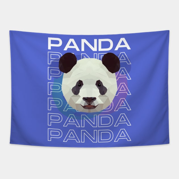 Cool Panda White Tapestry by kareemelk