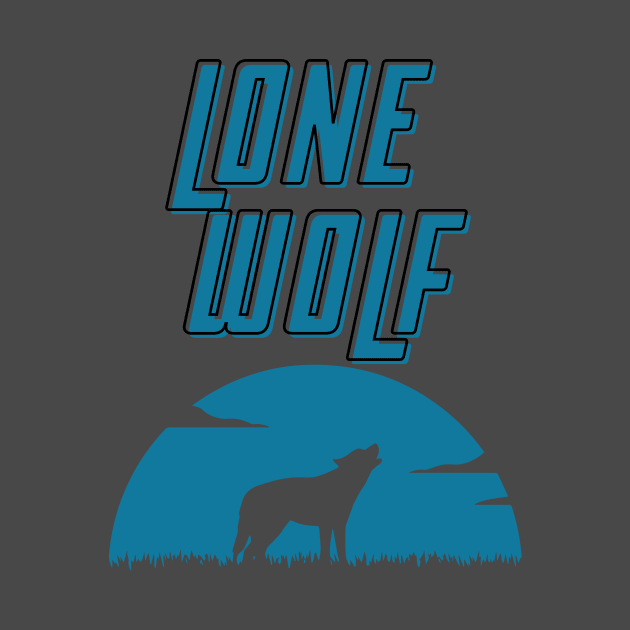 Lone Wolf Teal by StrikerTees