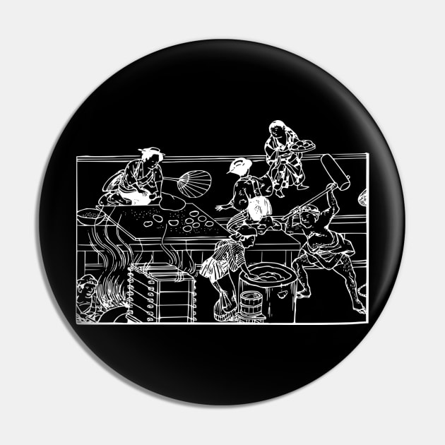 Japanese Art Illustration Pin by DESIGNERabsolute