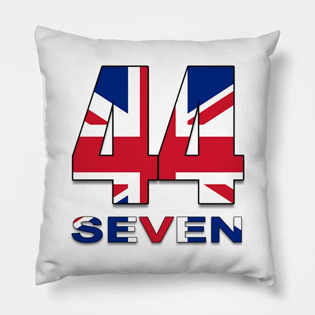 44 Seven (Motorsport) Pillow by Wayne Brant Images