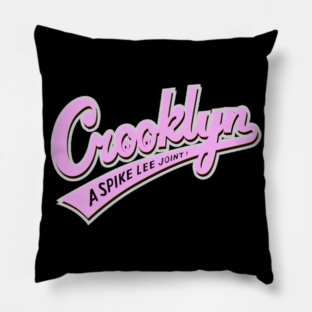 CROOKLYN / PINK Pillow by Jey13