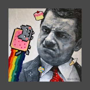 "MR BEAN & NYAN CAT ARTWORK" T-Shirt