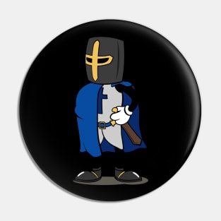 Teutonic Knight Cartoon Pin