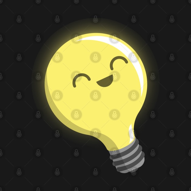 Watt Watt! - Happy Lightbulb by deancoledesign