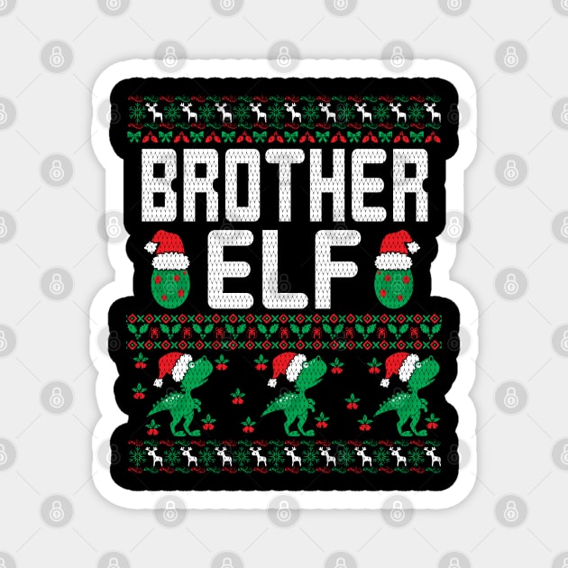 Brother Elf Christmas Gifts | Ugly Christmas Gifts Magnet by Veronica Blend