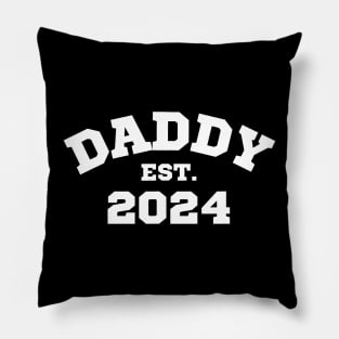 Daddy Est. 2024 Expect Baby 2024 Father 2024 New Dad 2024 Pillow