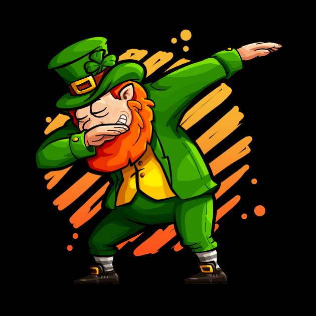 Dabbing Leprechaun Funny Ireland St. Patricks Day by Foxxy Merch