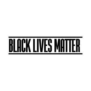 Black Lives Matter Simple Black Text T-Shirt