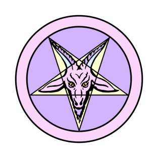 Pastel Baphomet Pentagram T-Shirt