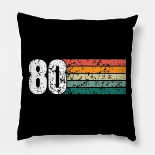 1980 Retro Vintage Birthday Born in 1980 Gift Pillow