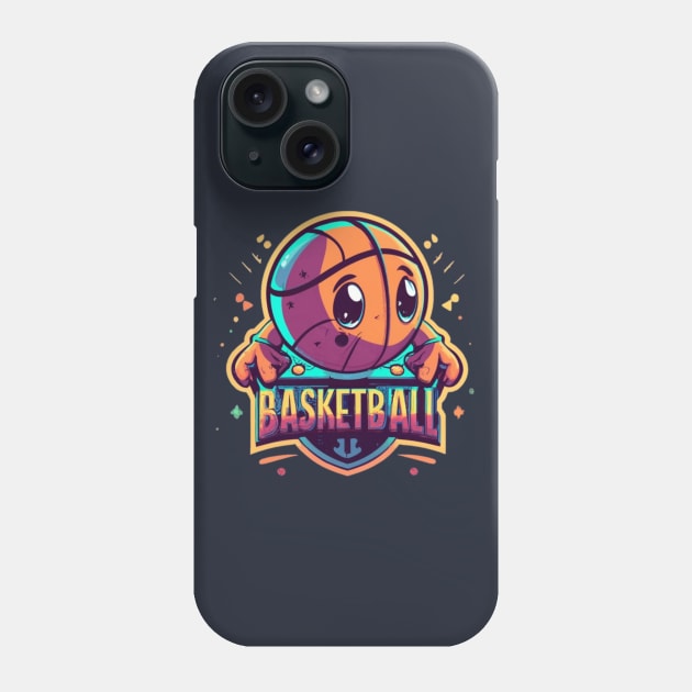 cute basketball Phone Case by AOAOCreation