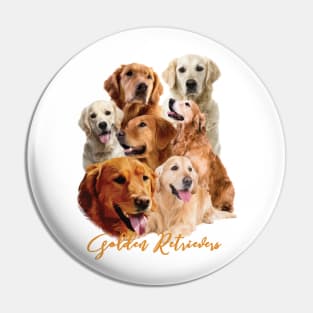 Golden Retriever Composite! Especially for Golden owners! Pin