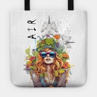 Hippie girl air element Tote