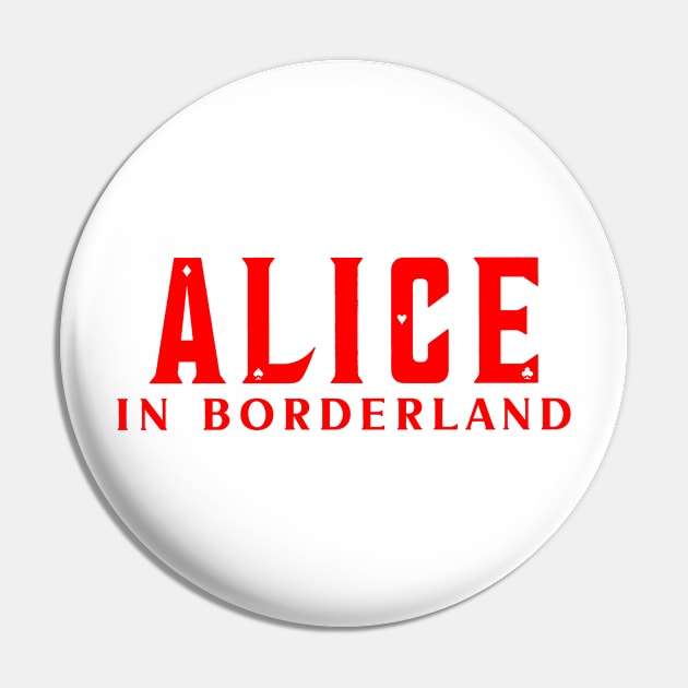 Alice in borderland title red Pin by CERA23