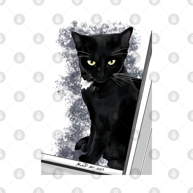Ari the black cat by MoniK ART