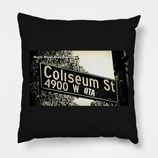 Coliseum Street, Los Angeles, California by Mistah Wilson Pillow
