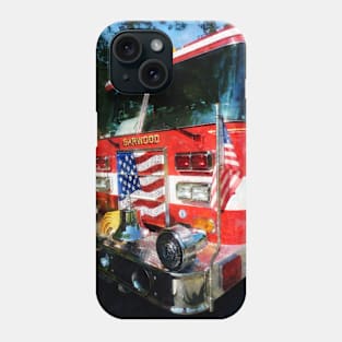 Firemen - Front of Fire Engine Phone Case