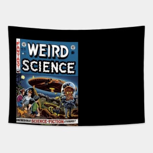 Vintage Sci Fi Comic Book Tapestry