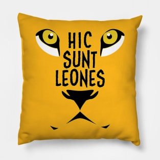 Hic Sunt Leones Here be dragons Pillow
