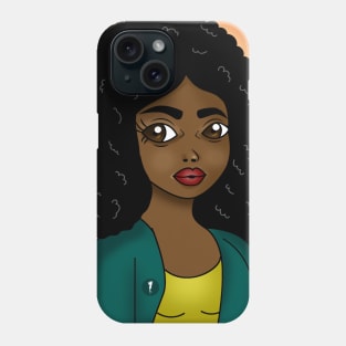 cute melanin babe Phone Case