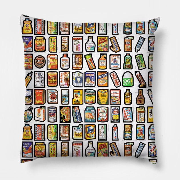 Wacky Packs Pillow by Scum & Villainy