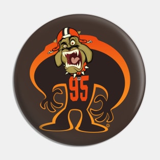 Go Browns BullDawg Whoosh #95 Pin