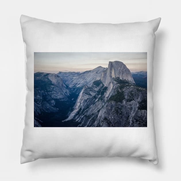 Yosemite Half Dome Pillow by pmcmanndesign