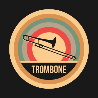 Retro Vintage Trombone Gift For Trombone Players T-Shirt
