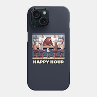 Deer Happy Hour (light text) Phone Case