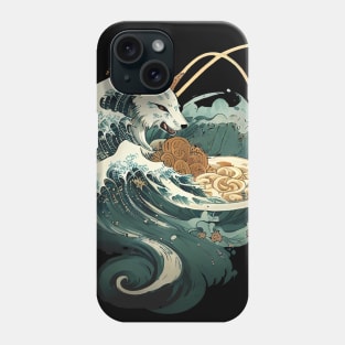 The Great Kitsune Wave - Ramen Noodles Phone Case