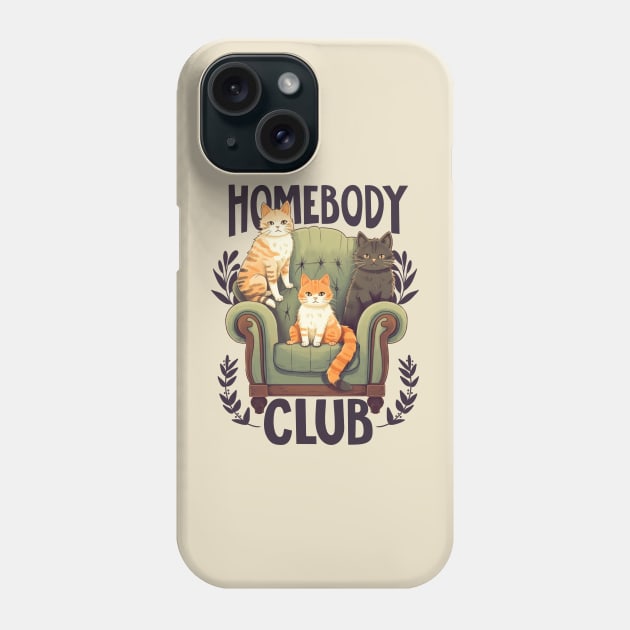 HOMEBODY CLUB CATS Phone Case by rraynerr