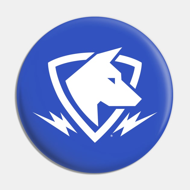 Lightning Dogs Emblem Pin by Omniverse / The Nerdy Show Network