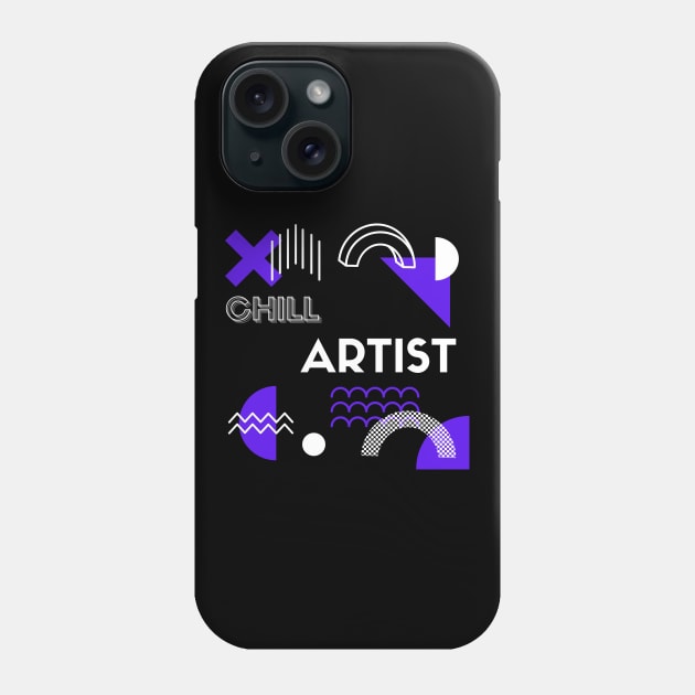 Chill Artist Retro Phone Case by Ognisty Apparel