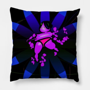 Woman and Flower Pillow