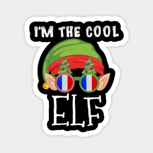 Christmas  I'm The Cool French Elf - Gift for French From France Magnet