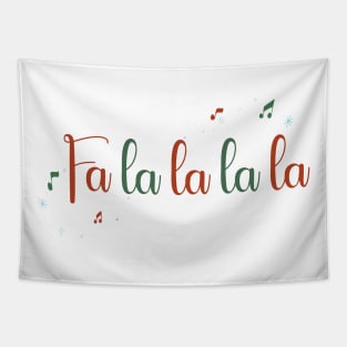 Fa la la la la Christmas Design Tapestry