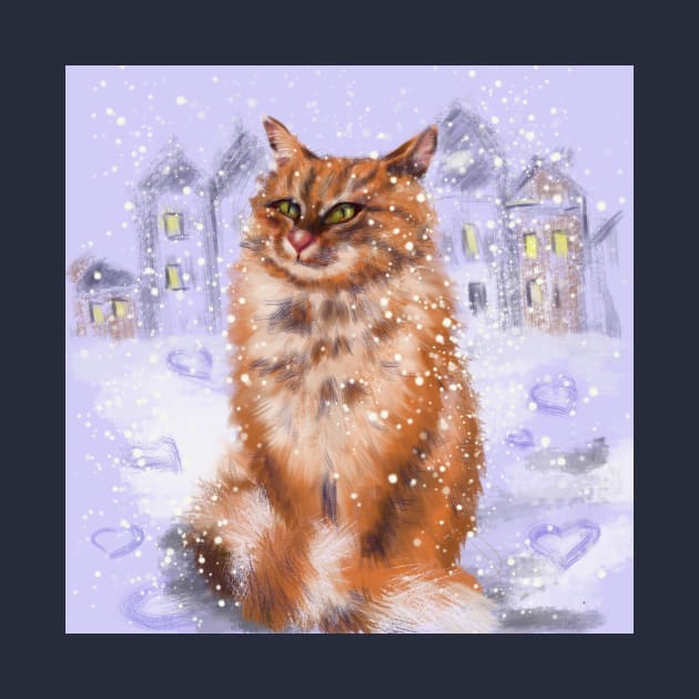 winter lover cat by Ganna_Panna