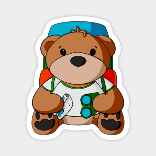 Backpacker Teddy Bear Magnet