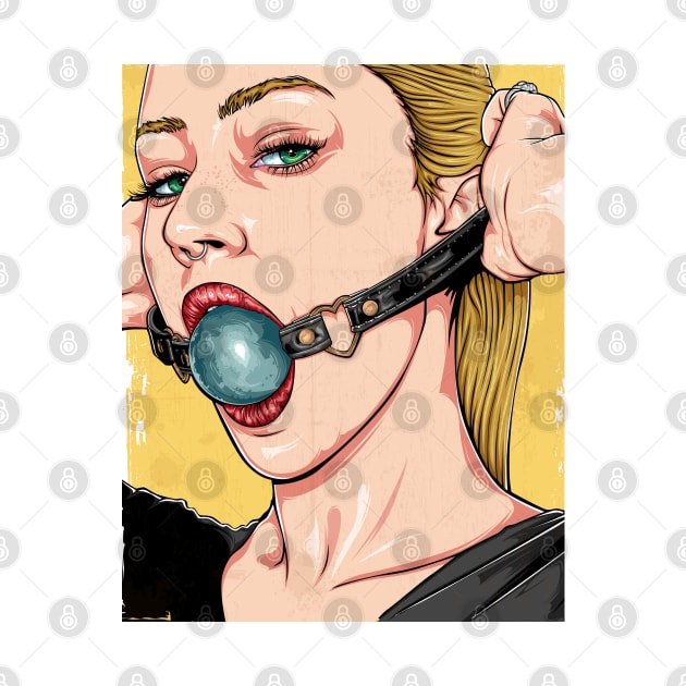 Ball Gag Girl by dlo168