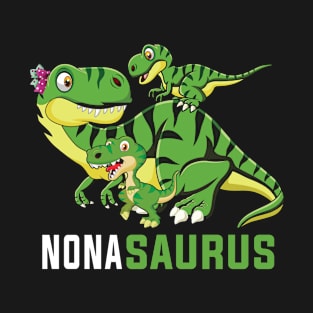 NONAsaurus Cute NONA Saurus Dinosaur Christmas T-Shirt