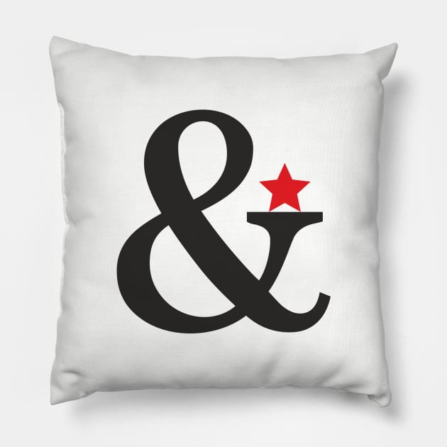 ampersand star happiness gift happy Pillow by FrauK