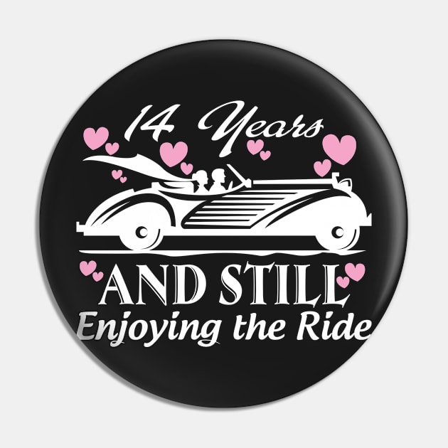 Anniversary Gift 14 years Wedding Marriage Pin by rigobertoterry